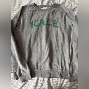 Sub_Urban Riot Gray Crewneck with Green Print